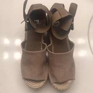 Gray Marc Fisher wedges